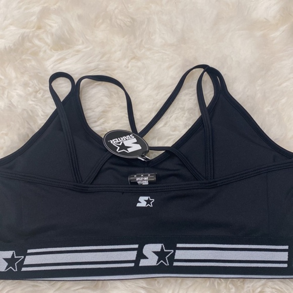 Starter Women's Impact Crossback Sports Bra in Black. M, L - Picture 5 of 10